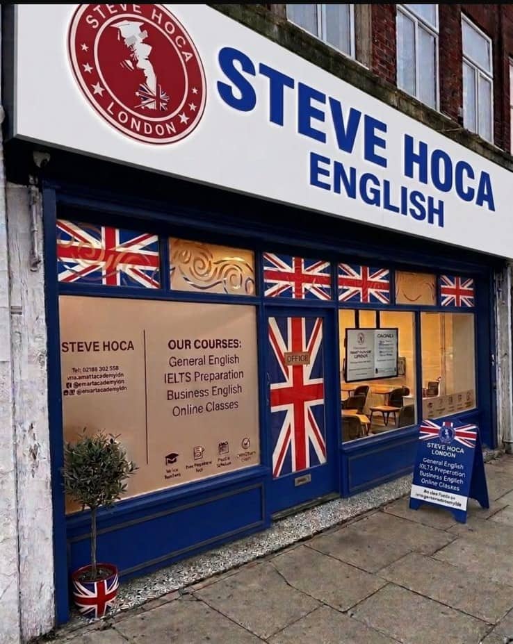 Front view of the school shop